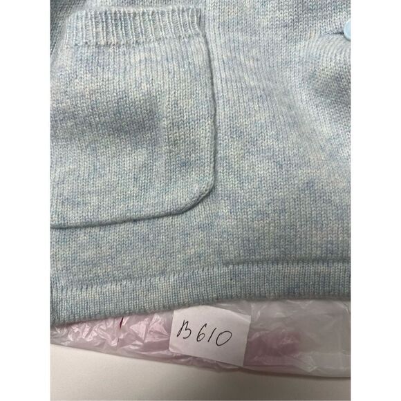 CASHMERE COLLECTION Knit Cardigan Women's Size XL Button Long Sleeve Light Blue - Picture 11 of 11